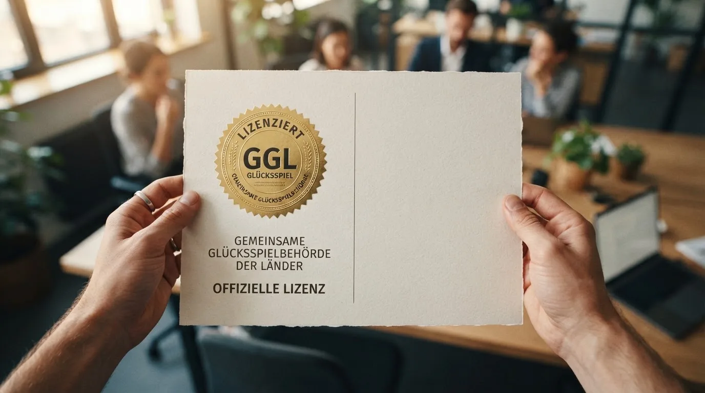 Gegenüberstellung: GGL-Lizenzsiegel mit Häkchen links, Offshore-Feld ohne Schutz rechts