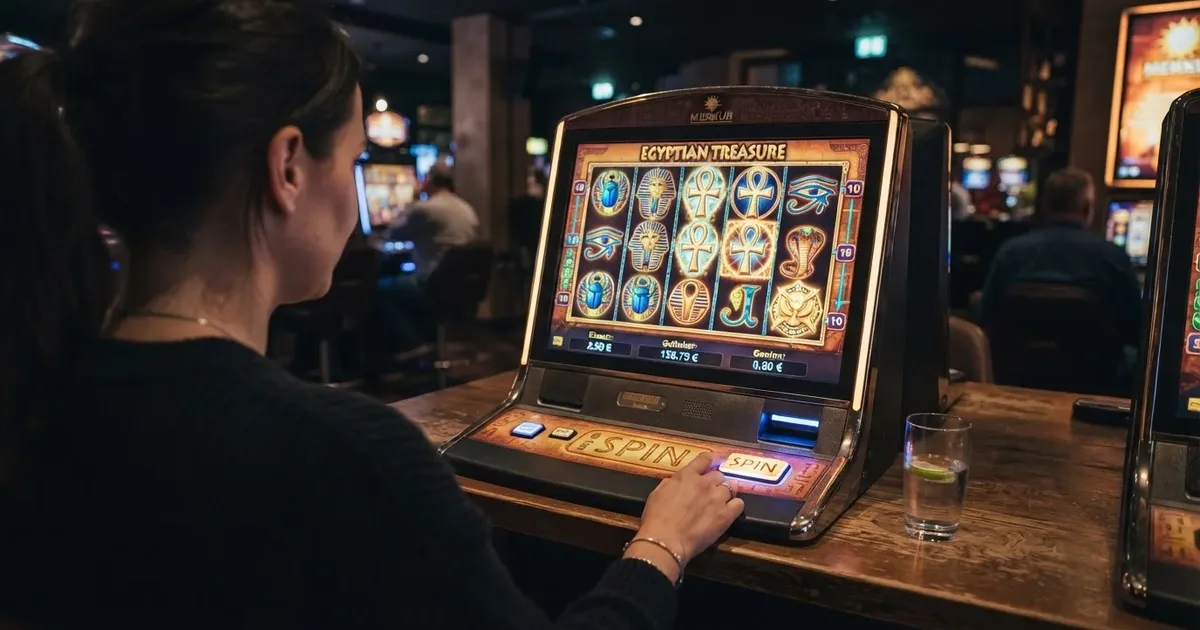 Der Legacy of Dead Spielautomat in einer Online Spielothek mit ägyptischen Symbolen auf den Walzen