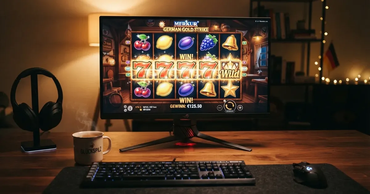 Hero: Collage beliebter deutscher Online-Slots mit deutschen Lizenzsymbolen