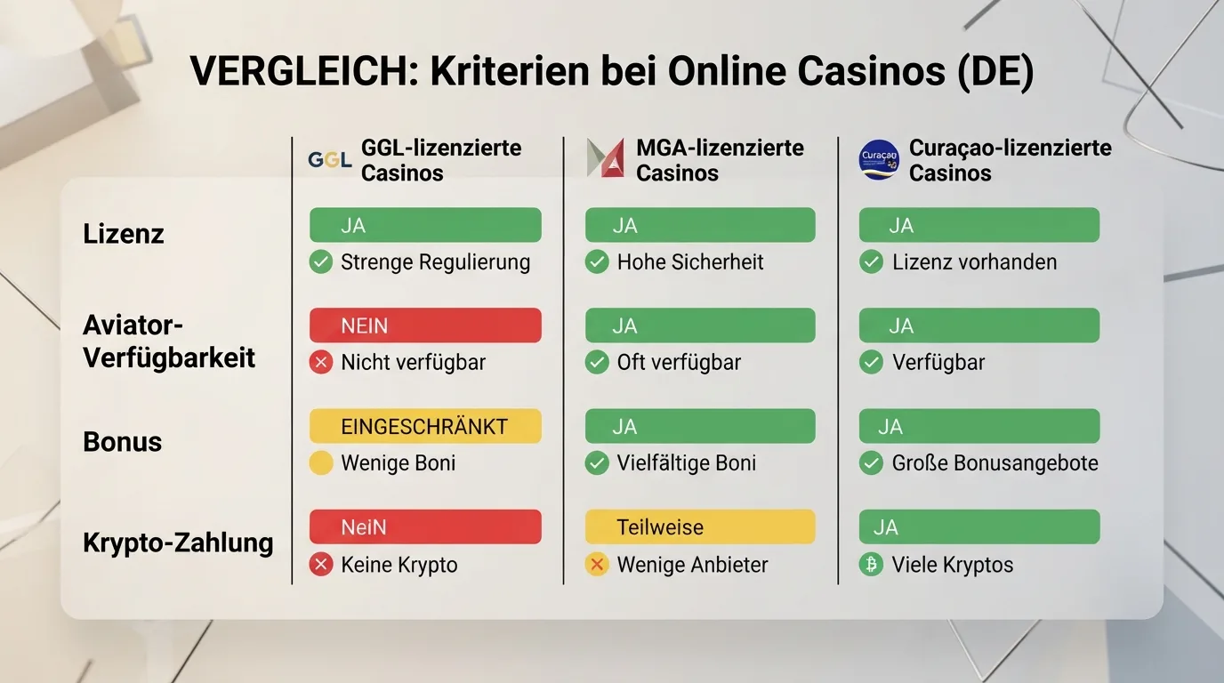 Schematische Darstellung der Bewertungskriterien als Checkliste