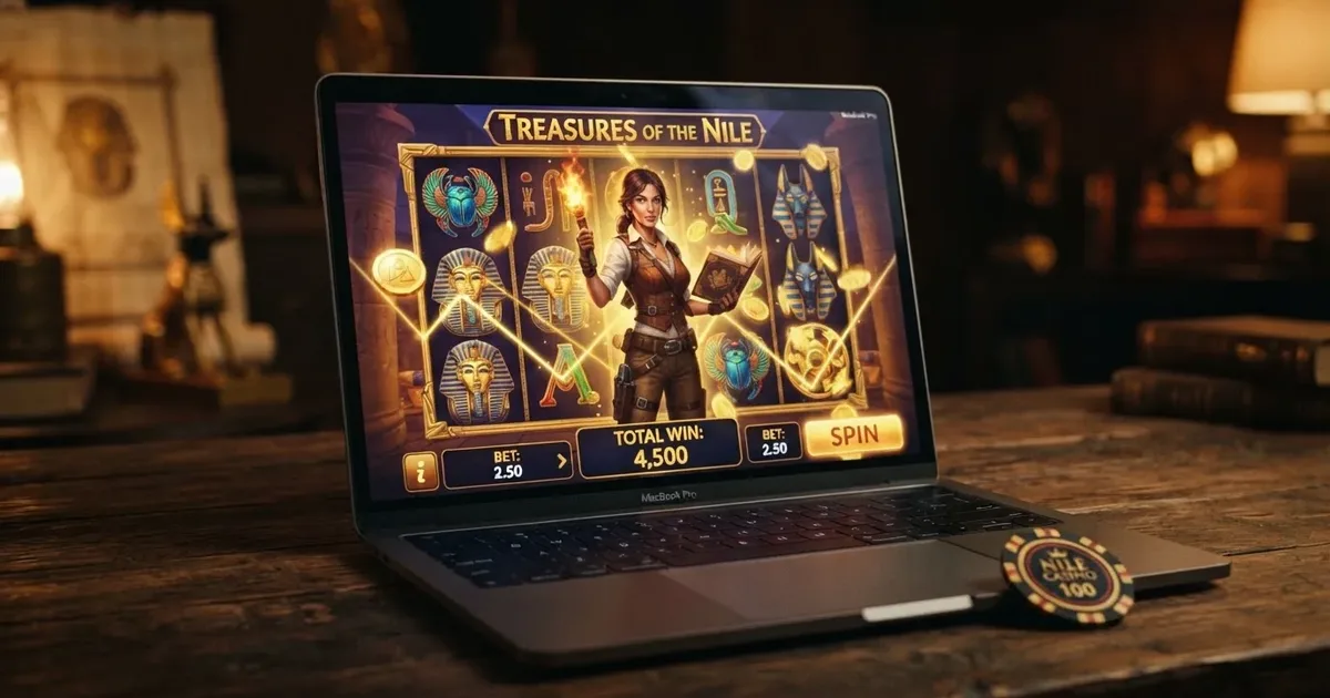 Book of Dead Slot mit fünf Walzen, Rich Wilde als Abenteurer und ägyptischen Symbolen