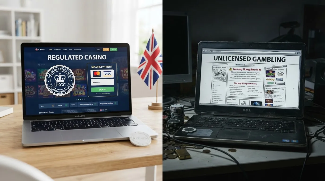 Visueller Vergleich: Merkmale GGL-Casino vs. Offshore-Casino