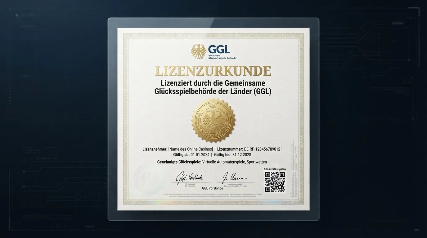 GGL-Logo und Symbolbild für die deutsche Glücksspielregulierung
