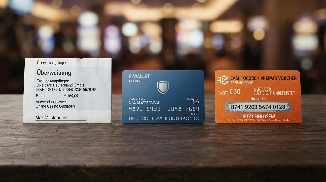 Gängige Zahlungsmethoden für deutsche Casino-Spieler – Überweisung, PayPal, Paysafecard