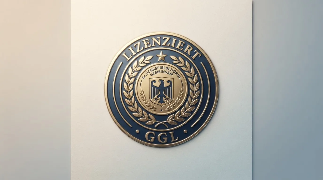 Offizielles GGL-Logo und Deutschlandkarte mit Markierung „Kein Plinko lizenziert“