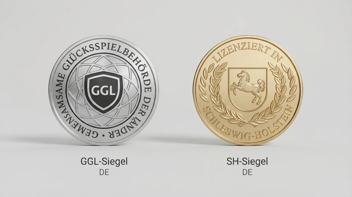 GGL- und SH-Siegel nebeneinander mit Erläuterung des jeweiligen Geltungsbereichs