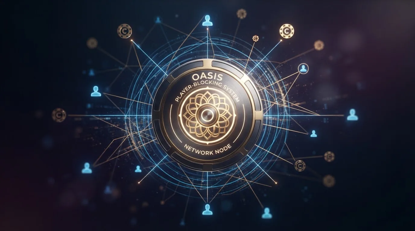 Schematische Darstellung wie OASIS jede Spielteilnahme vor Spielbeginn prüft