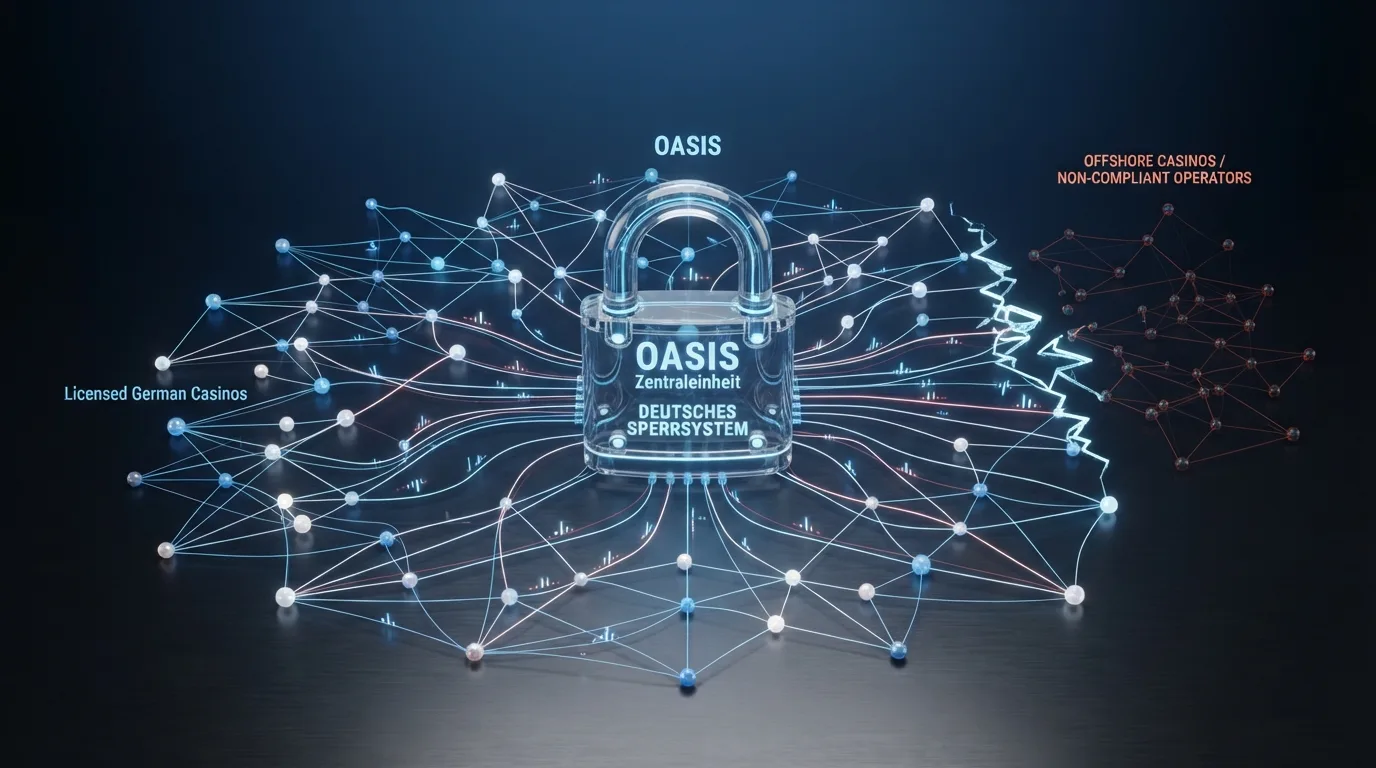 OASIS-Abfragekette mit Schloss und Bruchpunkt zum Offshore-Anbieter