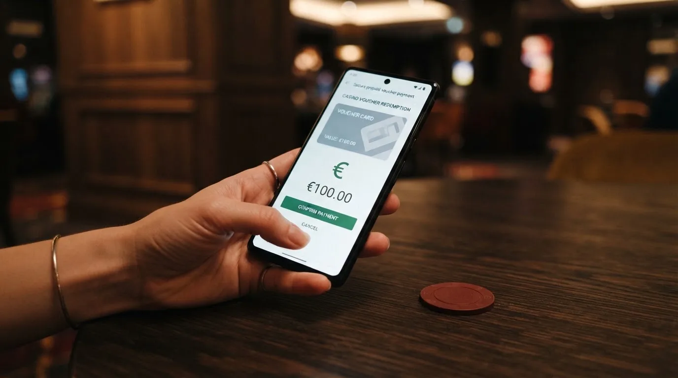 Paysafecard-Einzahlungsdialog in einem Curacao-Casino