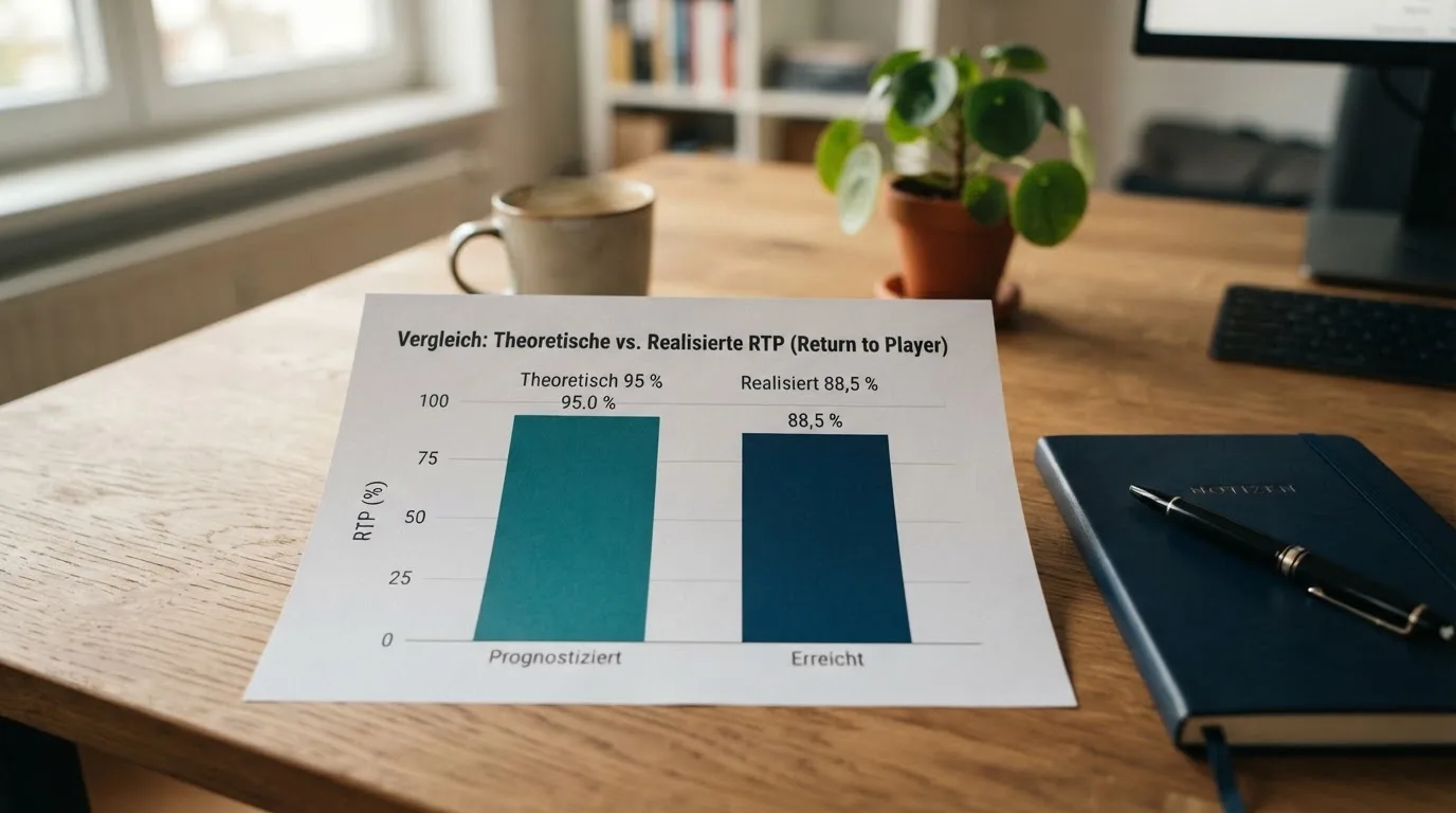 Balkendiagramm: Theoretische vs. realisierte RTP