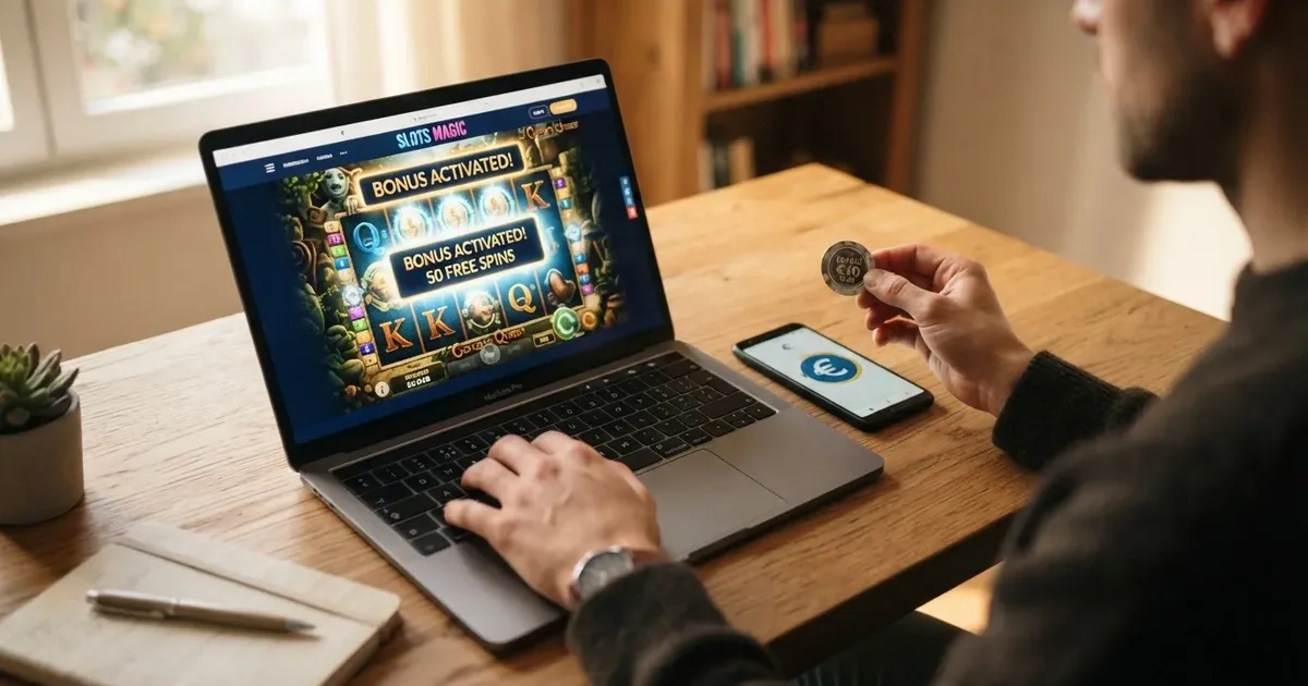 Spieler mit Laptop und Smartphone