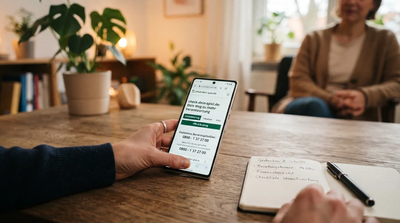 Hilfsangebote für Spieler in Deutschland: BIÖG-Telefon und Check-dein-Spiel-Website zur Beratung
