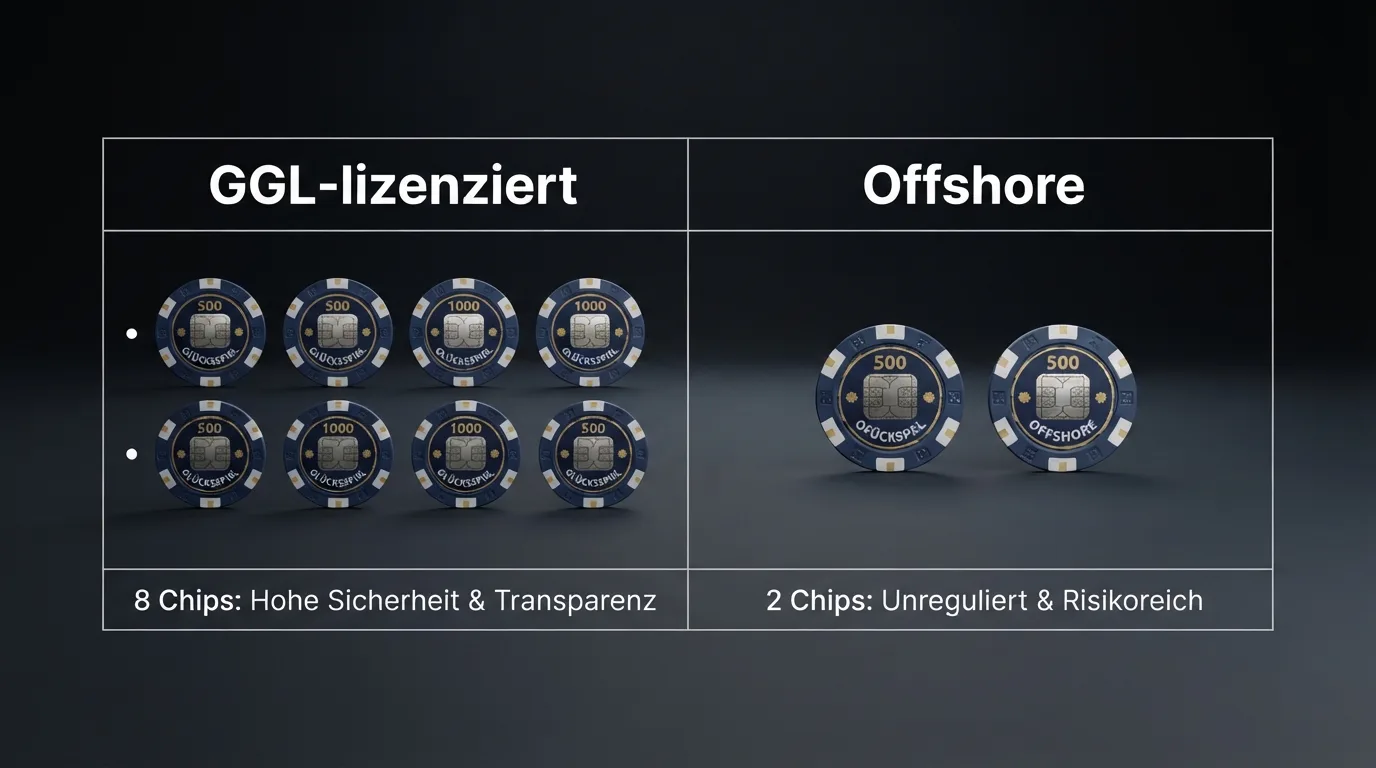 Gegenüberstellung: GGL-Lizenzierte vs. Offshore-Marken