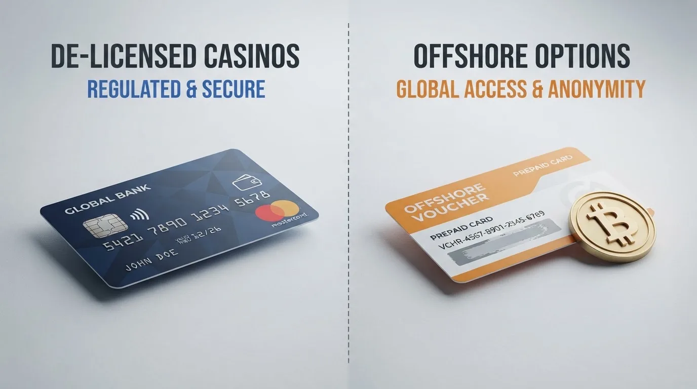 Übersichtsgrafik Zahlungsmethoden gruppiert nach DE-lizenziert und offshore
